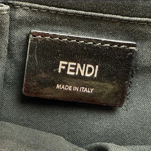 Fendi Navy Denim/Red Leather Medium 2Jours Tote - Picture 4 of 15